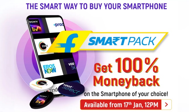 India Desire : Flipkart Smartpack Offer: Get 100% Moneyback On The Smartphone Of Your Choice